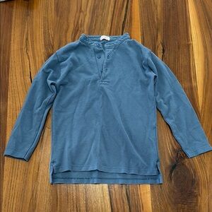 La Coqueta Boys Blue Long Sleeve Alcomo Polo Shirt